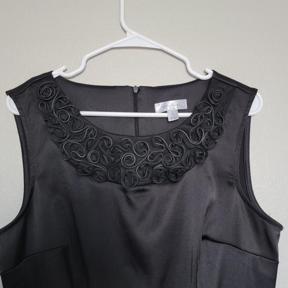 Dressbarn Black Sleeveless Dress Size 12 - Picture 5 of 7